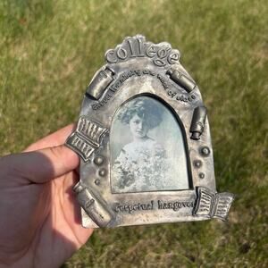 Vintage College Pewter Funny Frame
